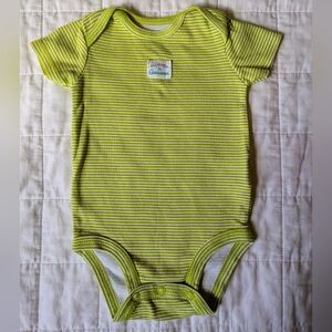 Striped Green Kids One Piece